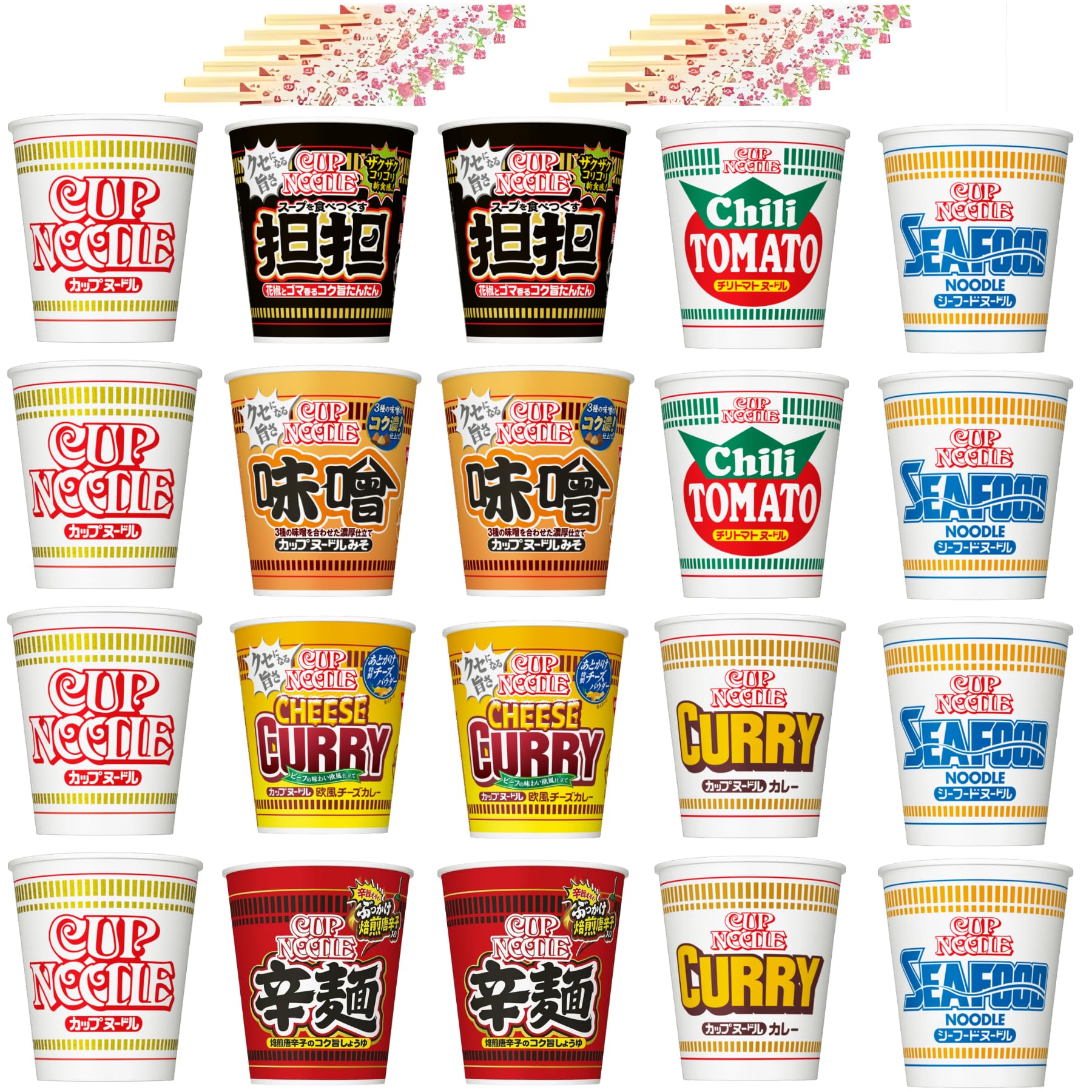 Amazon.co.jp: Nissin Foods Cup Noodles Series, 8 Types Assortment